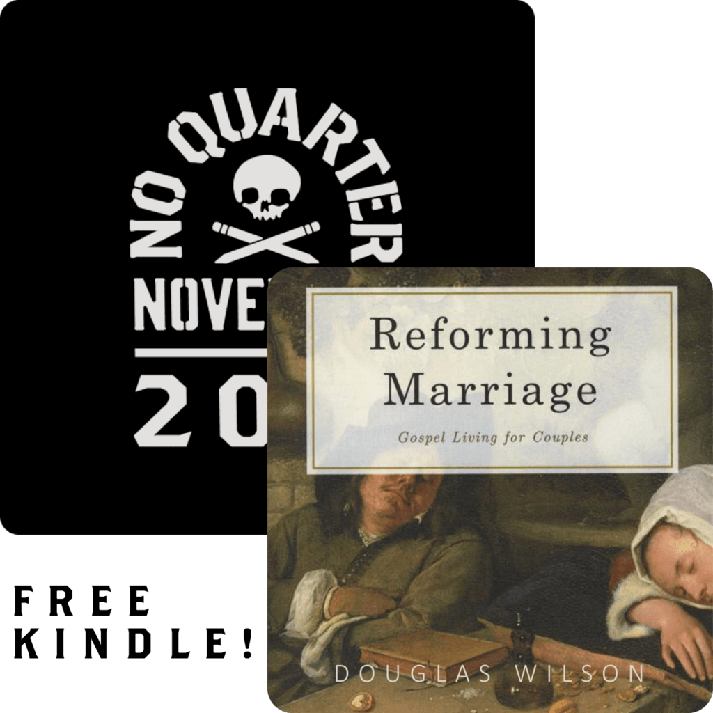 New No Quarter November Post + Free Kindle: Reforming Marriage